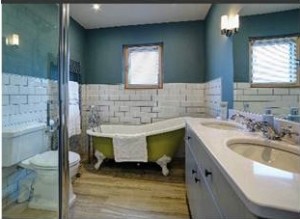 Bathroom Vanity Painted Unit with quartz worktop